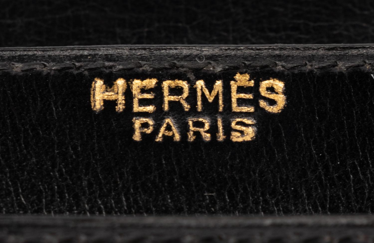 Two Hermès Accordion-Style Bags, One with Bonwit Teller Stamp, 1960s