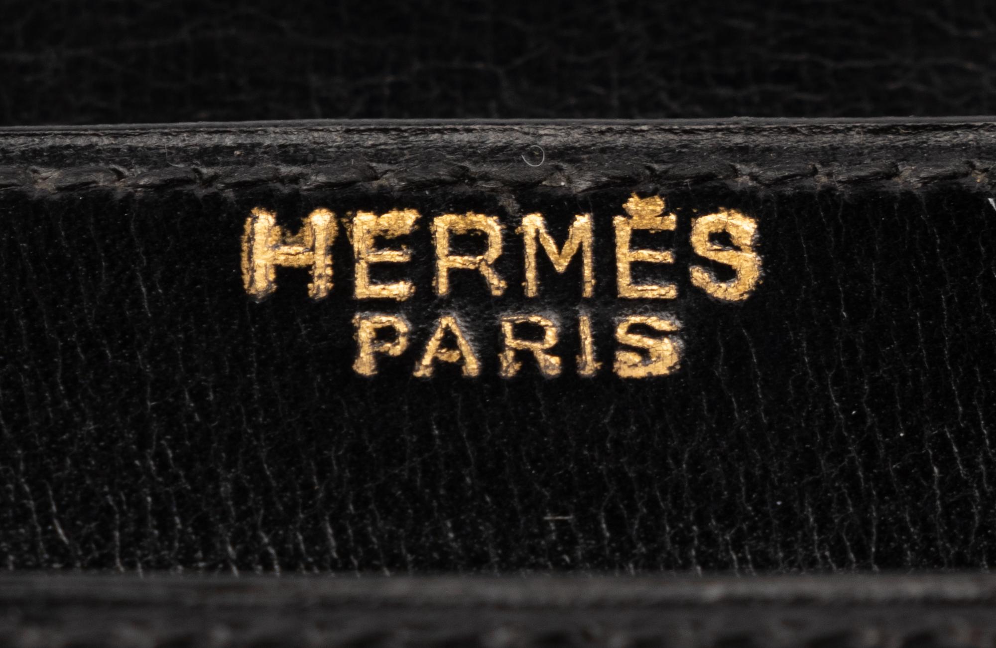 Two Hermès Accordion-Style Bags, One with Bonwit Teller Stamp, 1960s