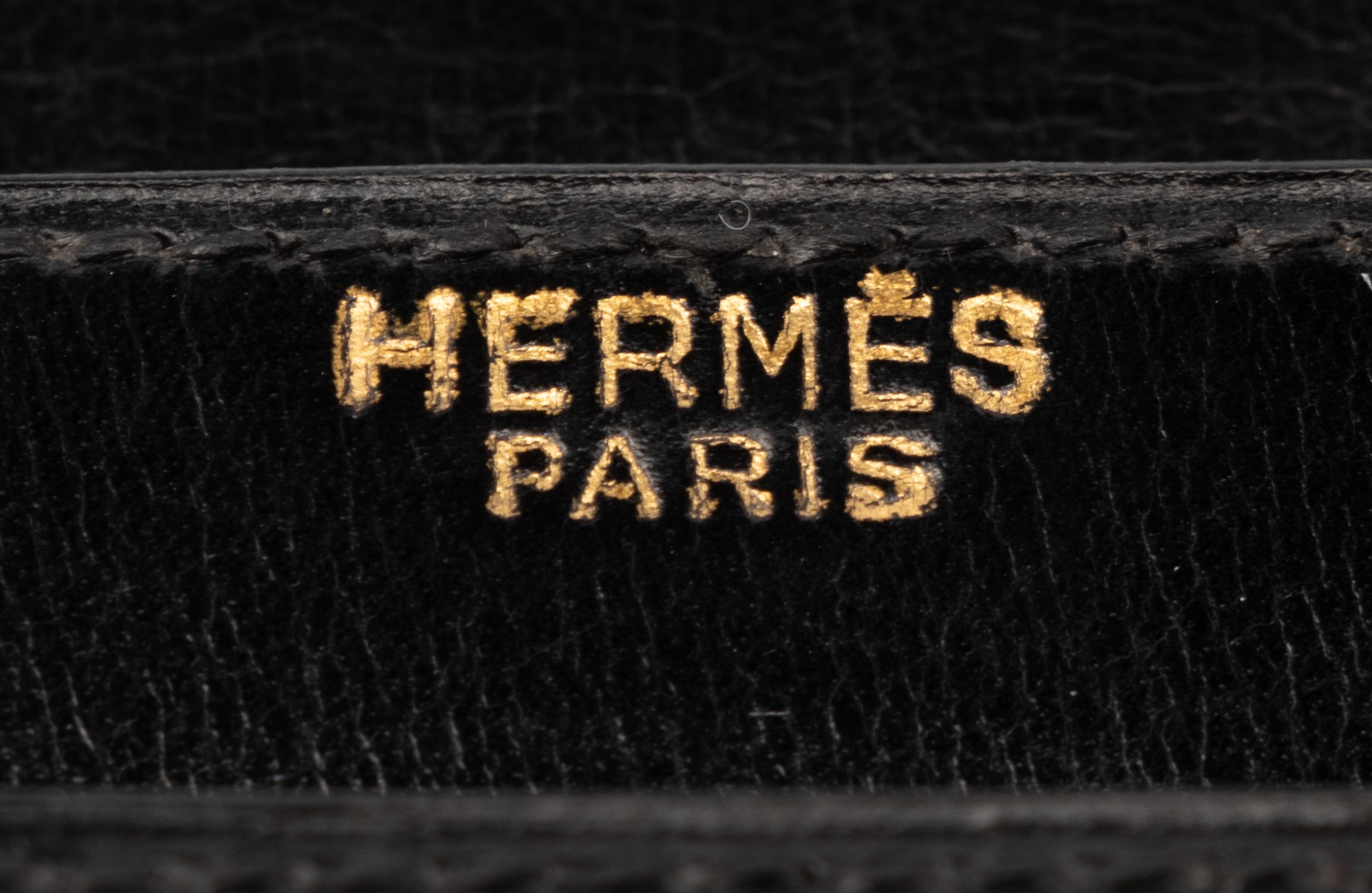 Two Hermès Accordion-Style Bags, One with Bonwit Teller Stamp, 1960s