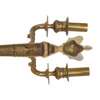 A Pair of Louis XVI Style Brass Wall Sconces