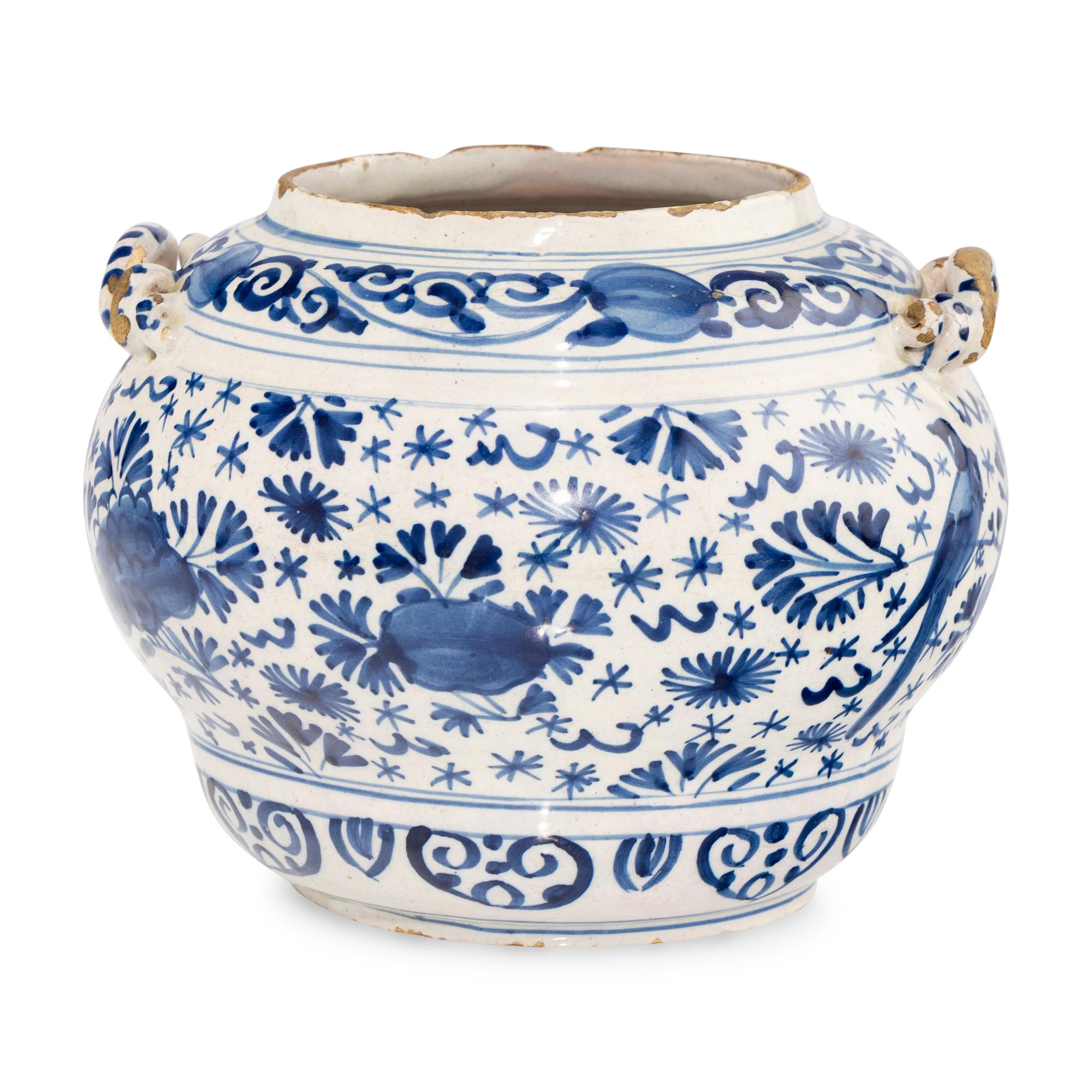 A Dutch Delft Jardiniere