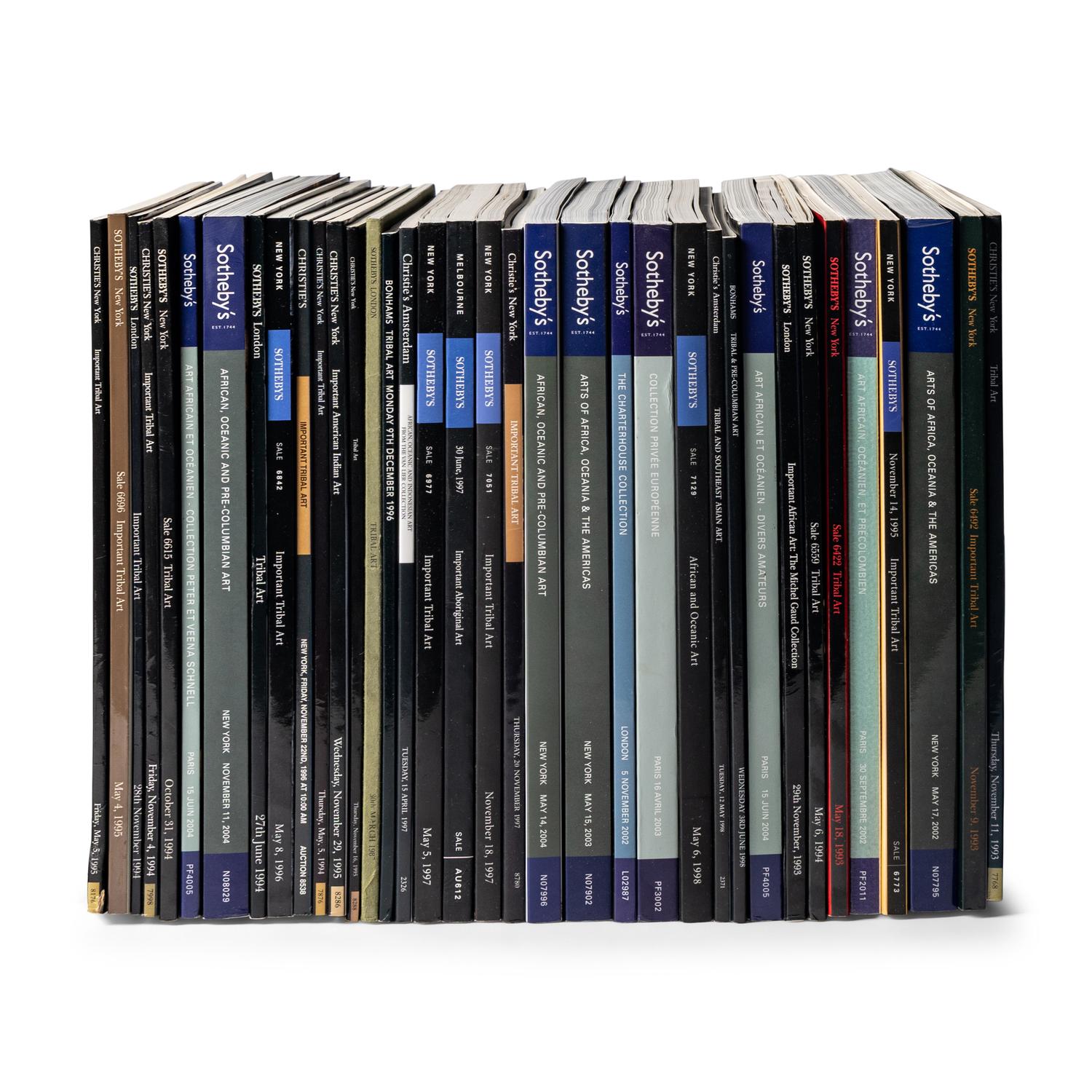 A Collection of 105 Pre-Columbian and Tribal Art Auction Catalogues and Art Reference Works