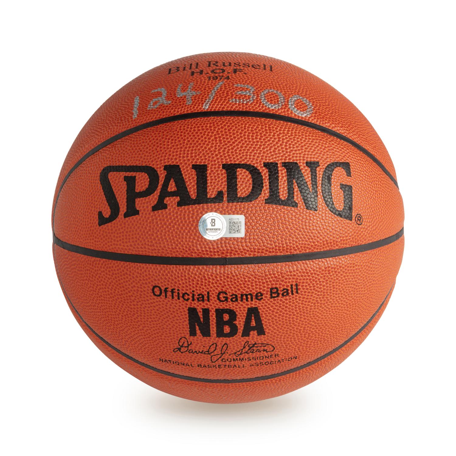 A Bill Russell Signed Autograph Basketball (Beckett Authentication Services)