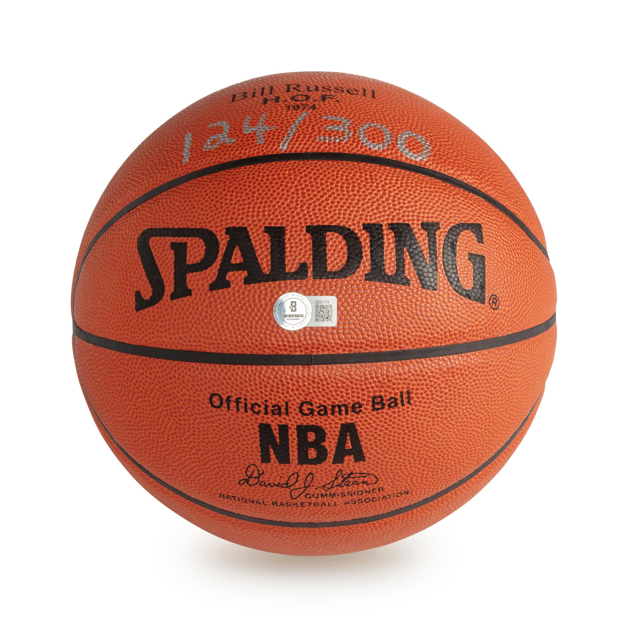A Bill Russell Signed Autograph Basketball (Beckett Authentication Services)