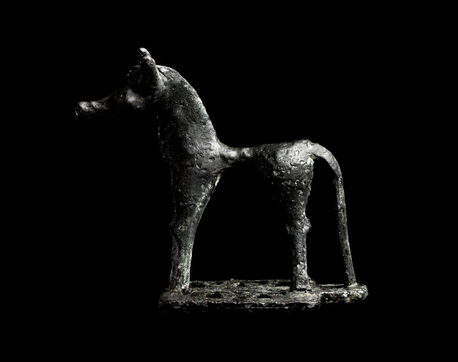 A Greek Geometric Bronze Horse