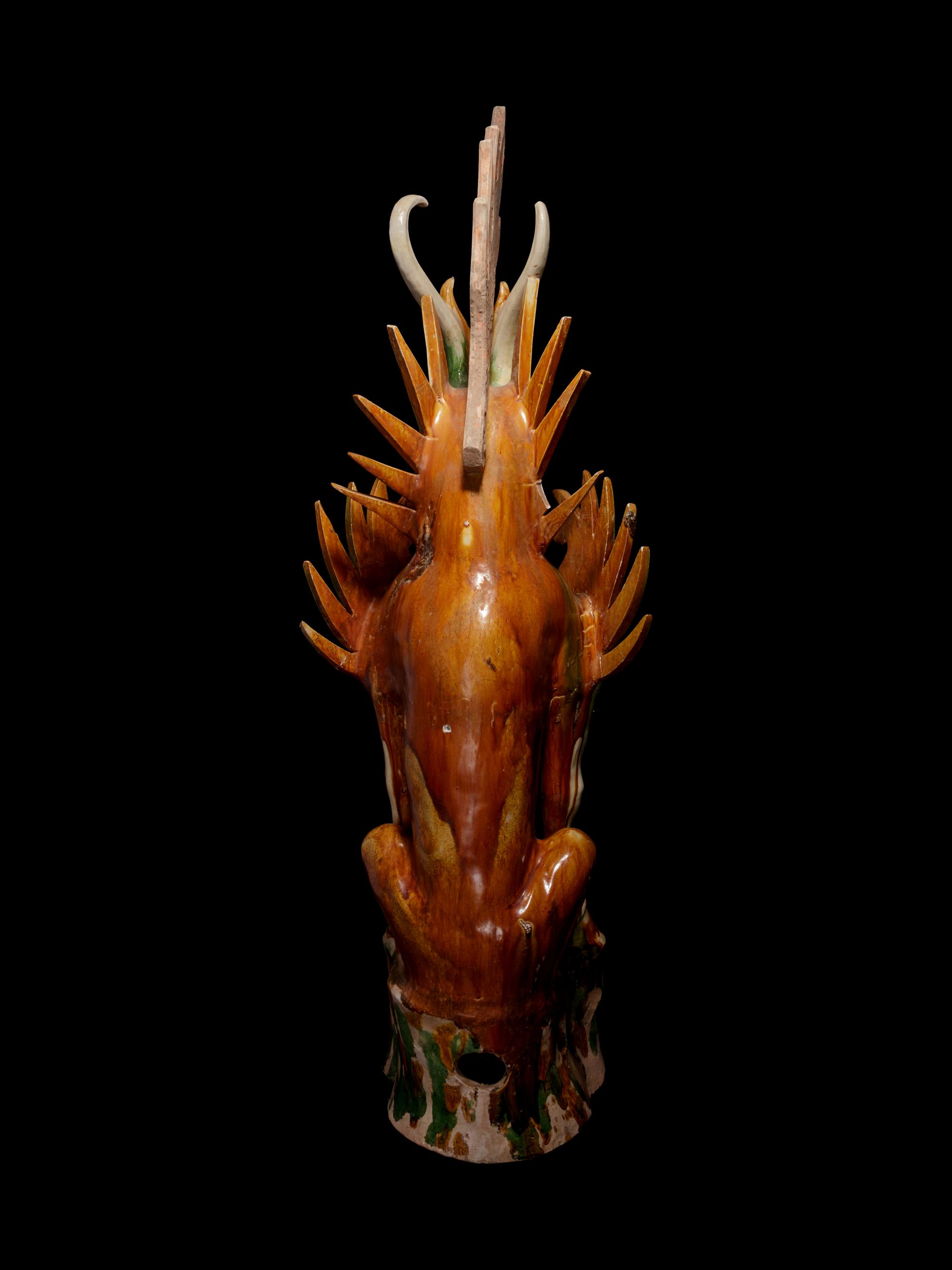 A Sancai Glazed Pottery Figure of an Earth Spirit
