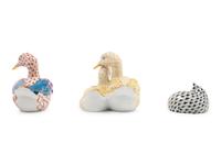 Three Herend Porcelain Articles