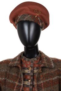 Chanel Haute Couture Skirt Suit and Coat, with Paulette Beret, 1981