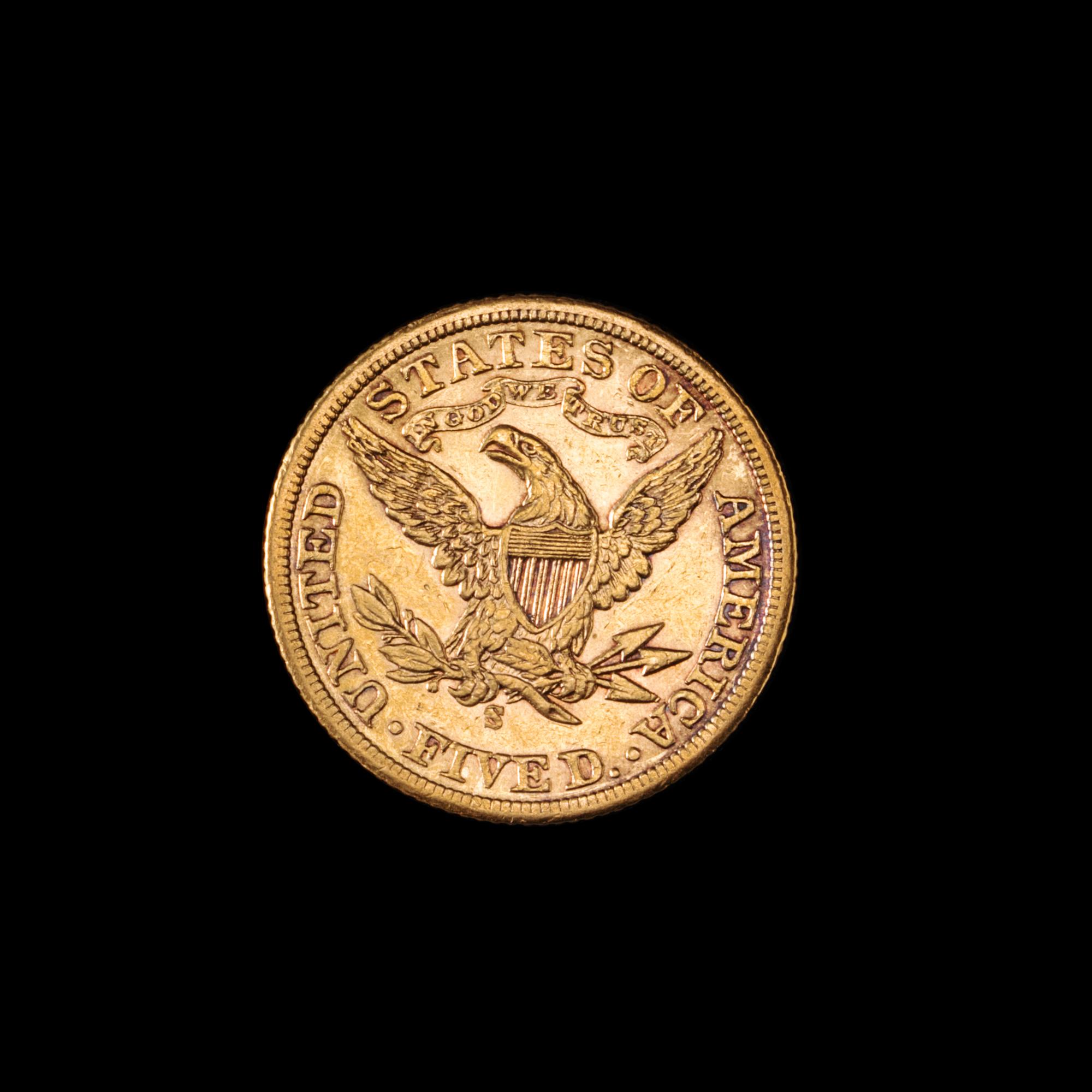 A United States 1901-S Liberty Head $5 Gold Coin