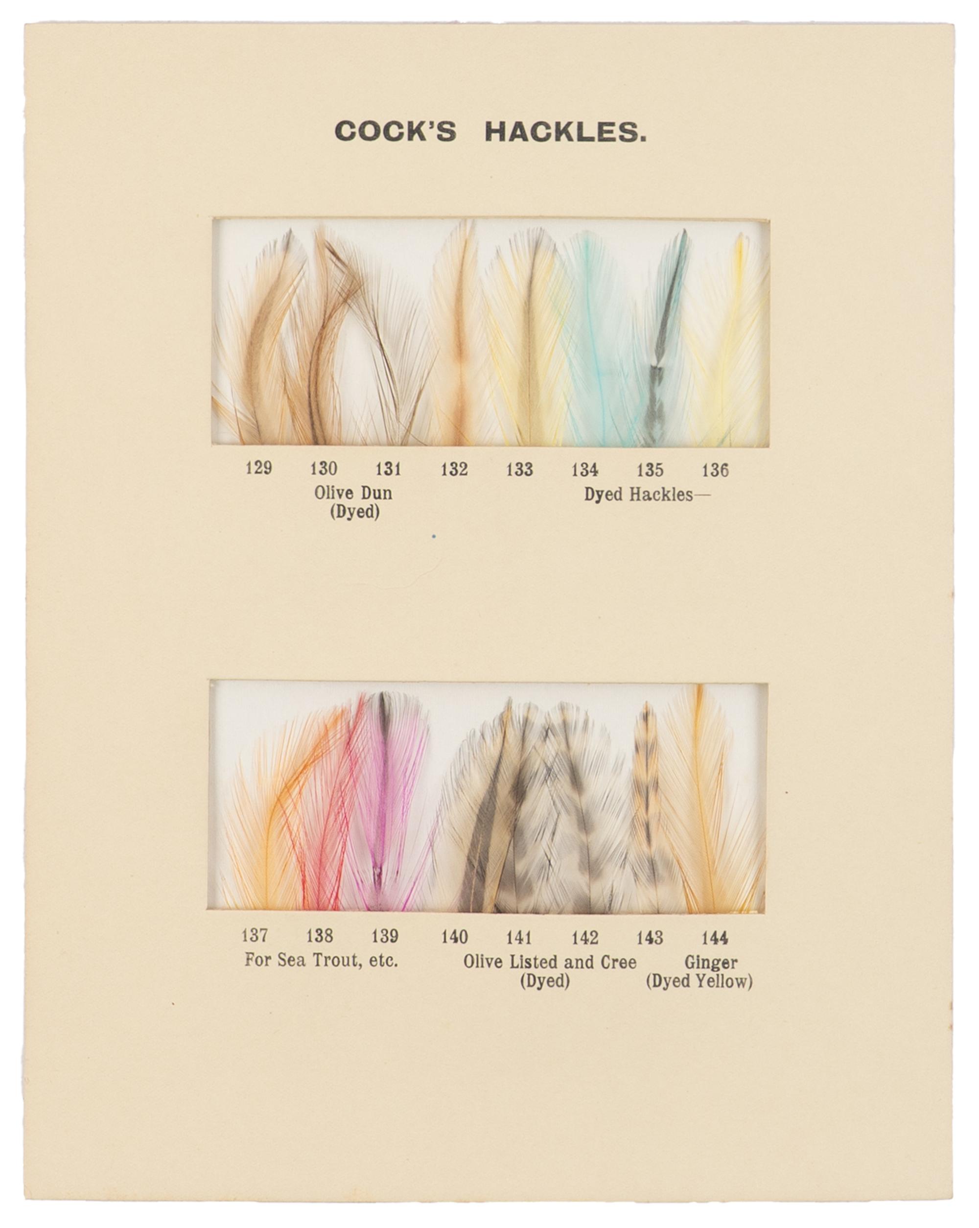 [ANGLING]. BAIGNET, William. A Book on Hackles for Fly Dressing . Newcastle: Mawson Swan & Morgan, 1937.