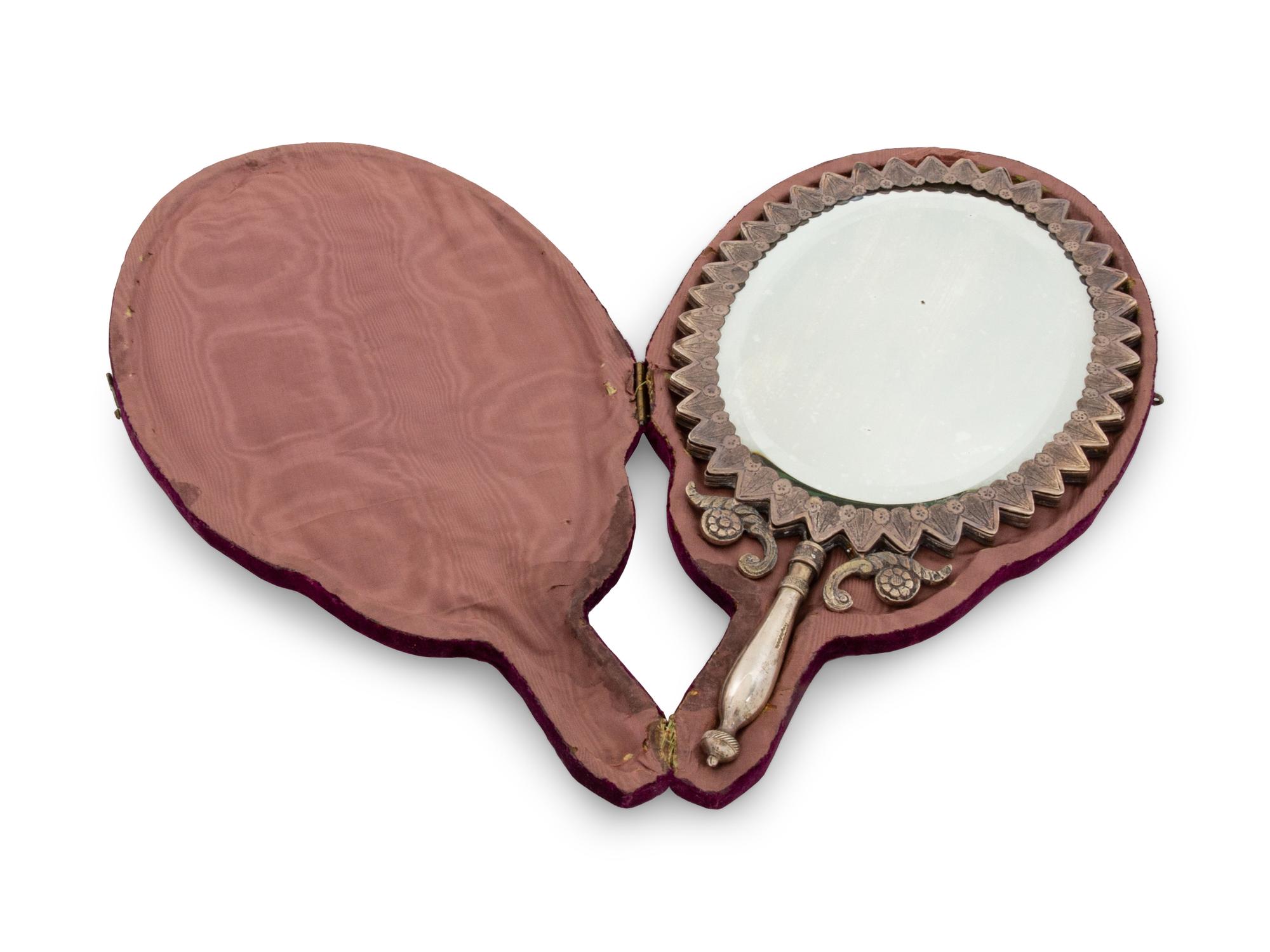 An Ottoman Silver Hallmarked Mirror