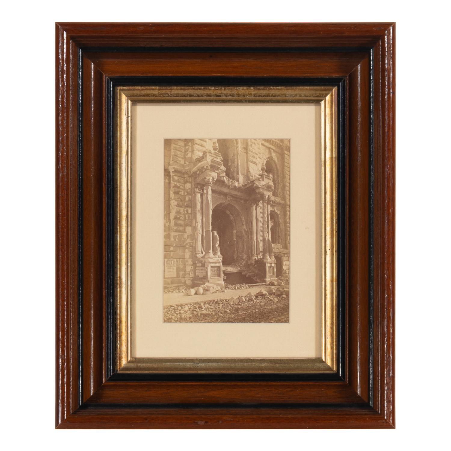 [Chicago Fire]. A group of 7 albumen prints taken before and after the 1871 Chicago Fire, comprising: