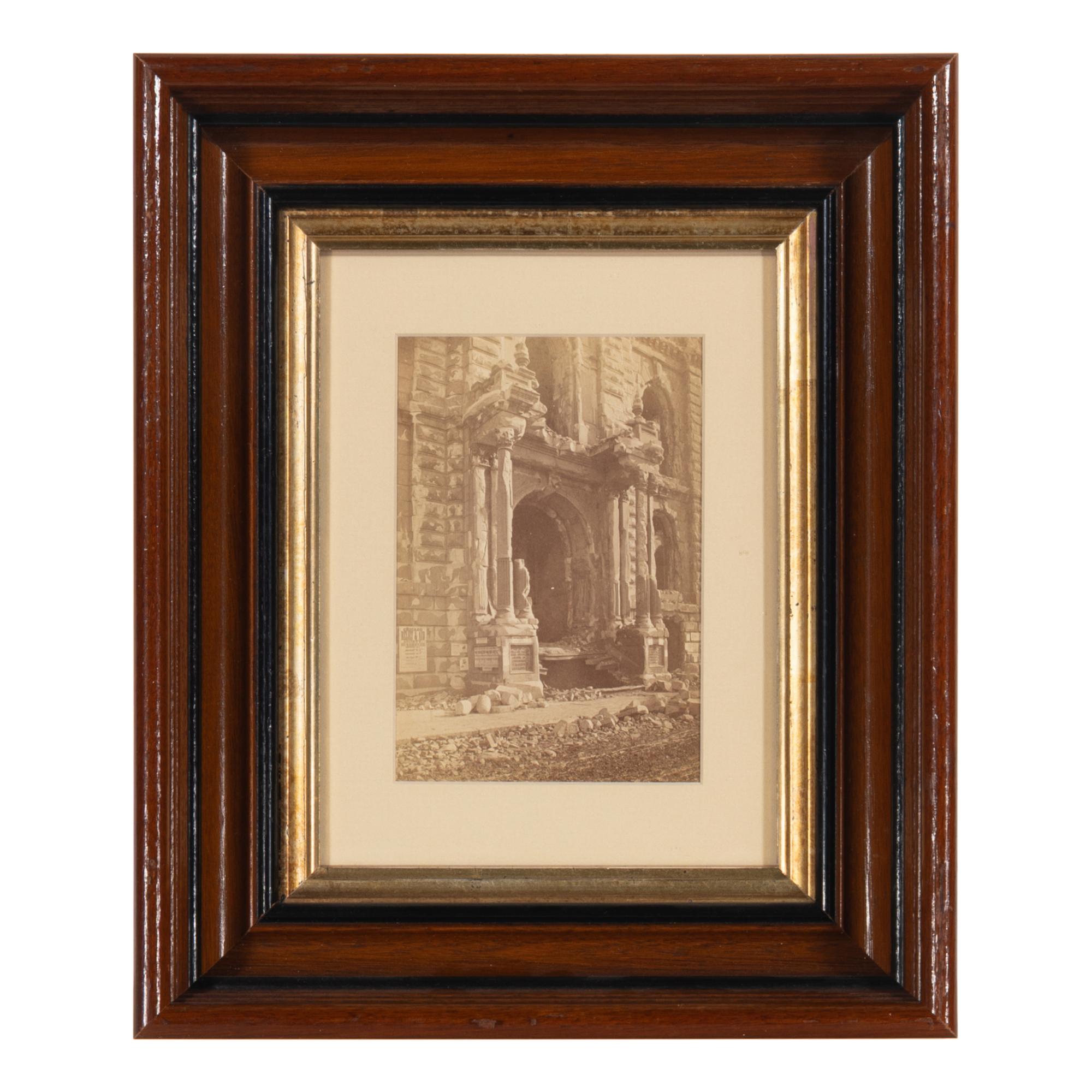 [Chicago Fire]. A group of 7 albumen prints taken before and after the 1871 Chicago Fire, comprising: