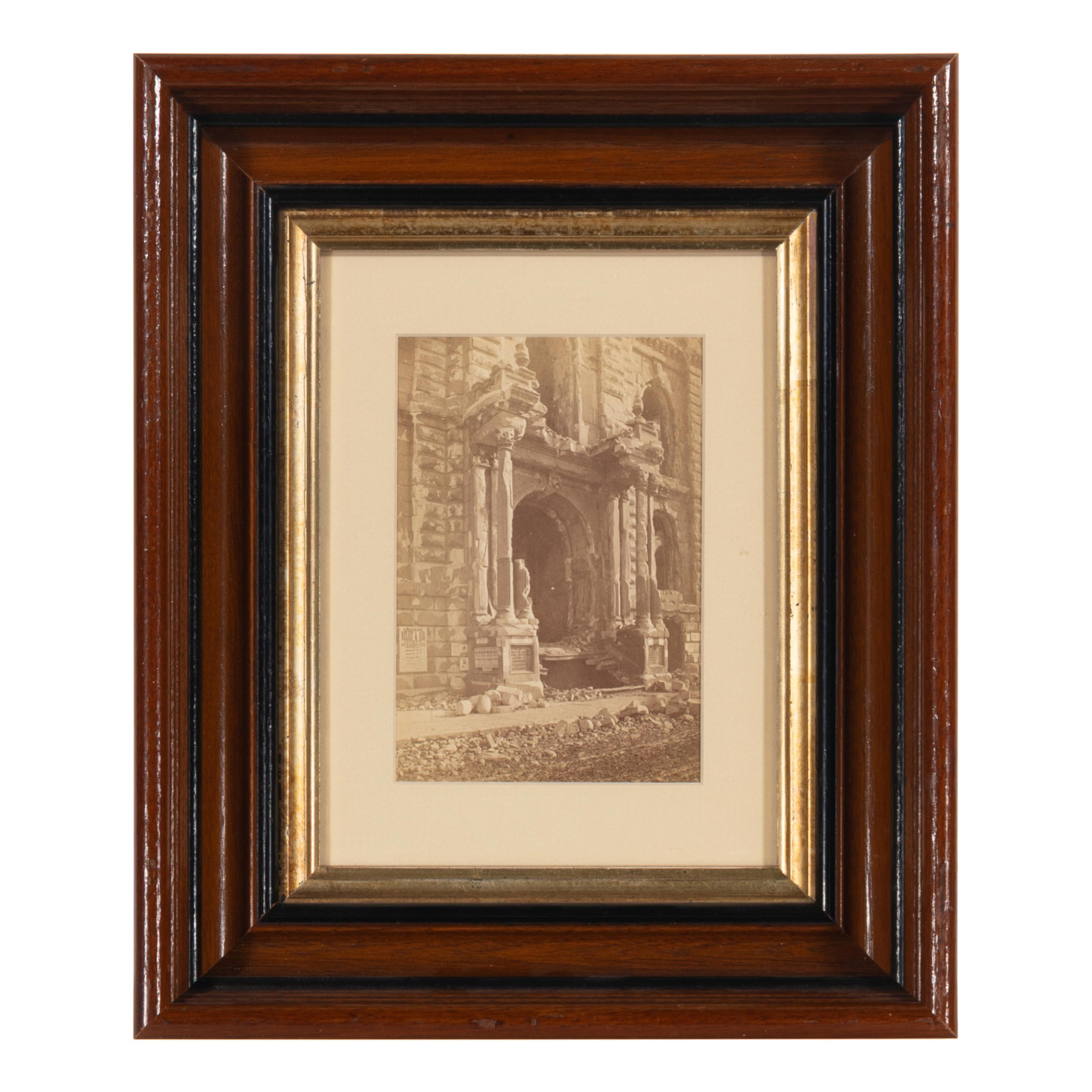 [Chicago Fire]. A group of 7 albumen prints taken before and after the 1871 Chicago Fire, comprising: