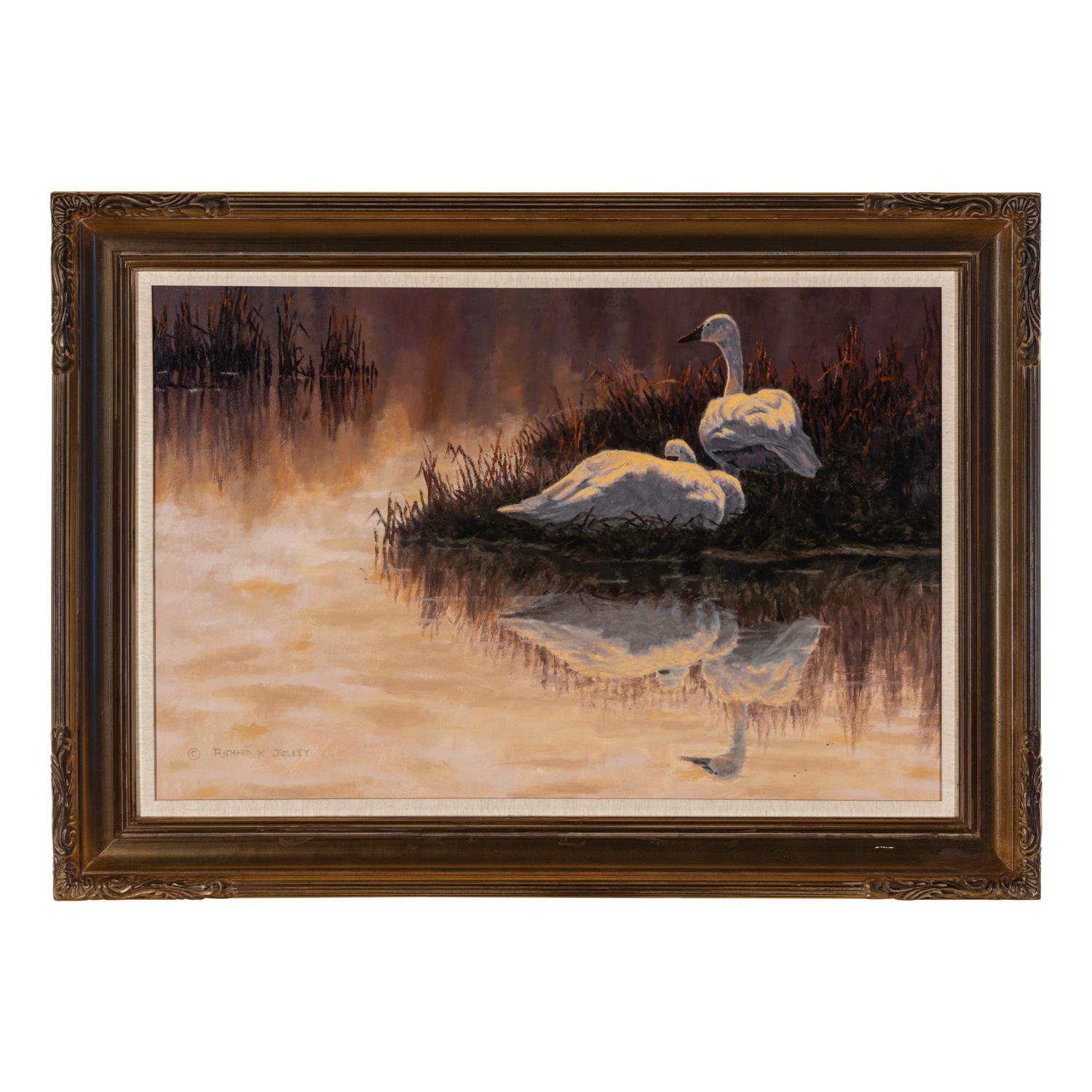 Richard K. Jolley (American, b. 1954) — Swans