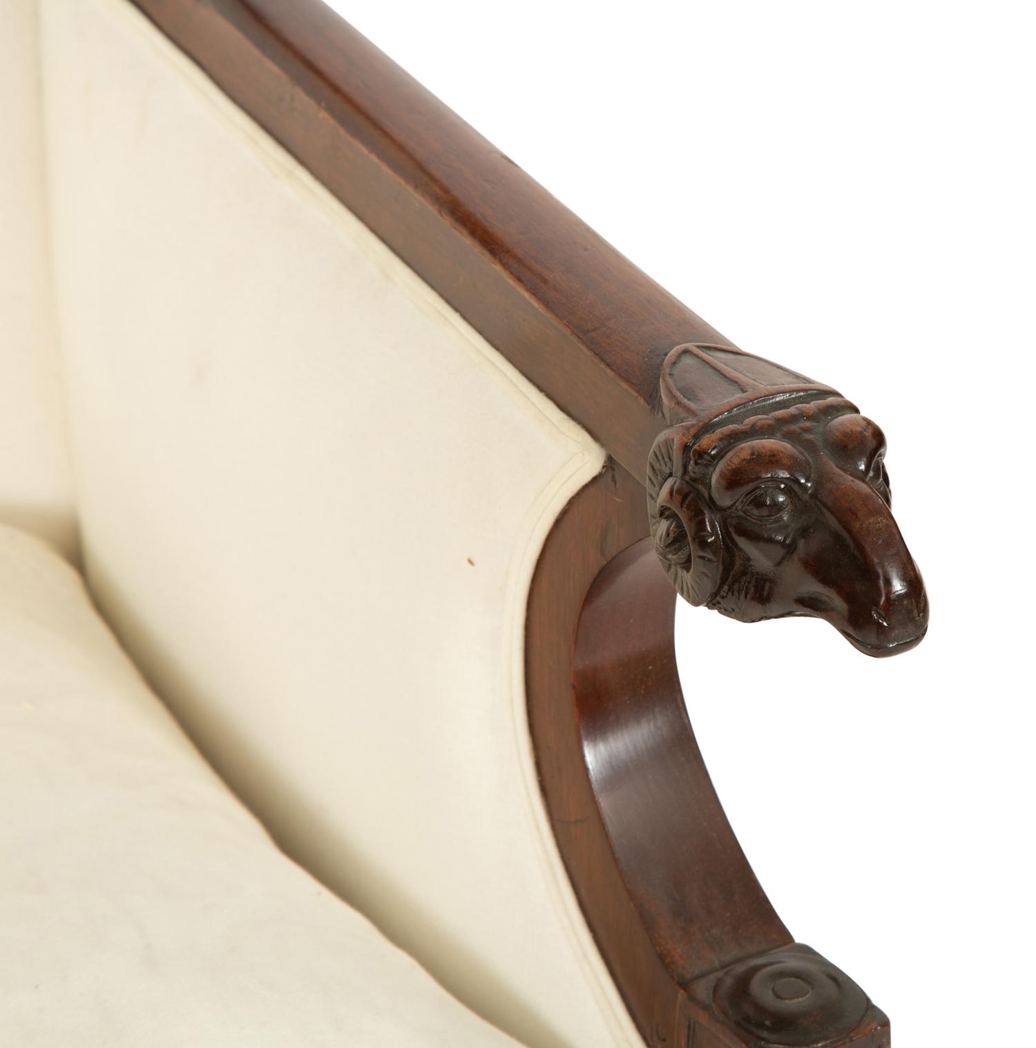 A French Empire Style Mahogany Berg è re