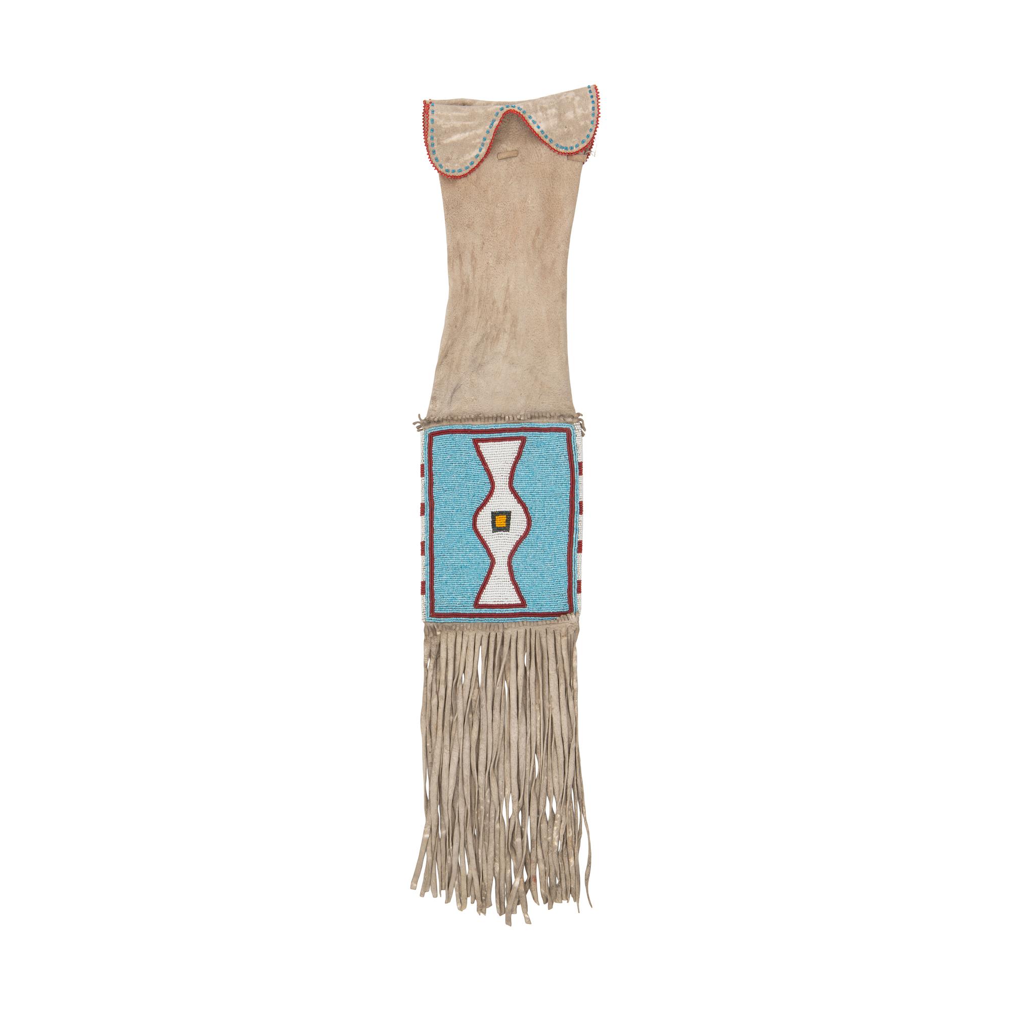 Plateau Beaded Hide Tobacco Bag