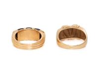 COLLECTION OF YELLOW GOLD RINGS