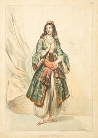 A Set of Six Framed Hand-Colored Costume Engravings