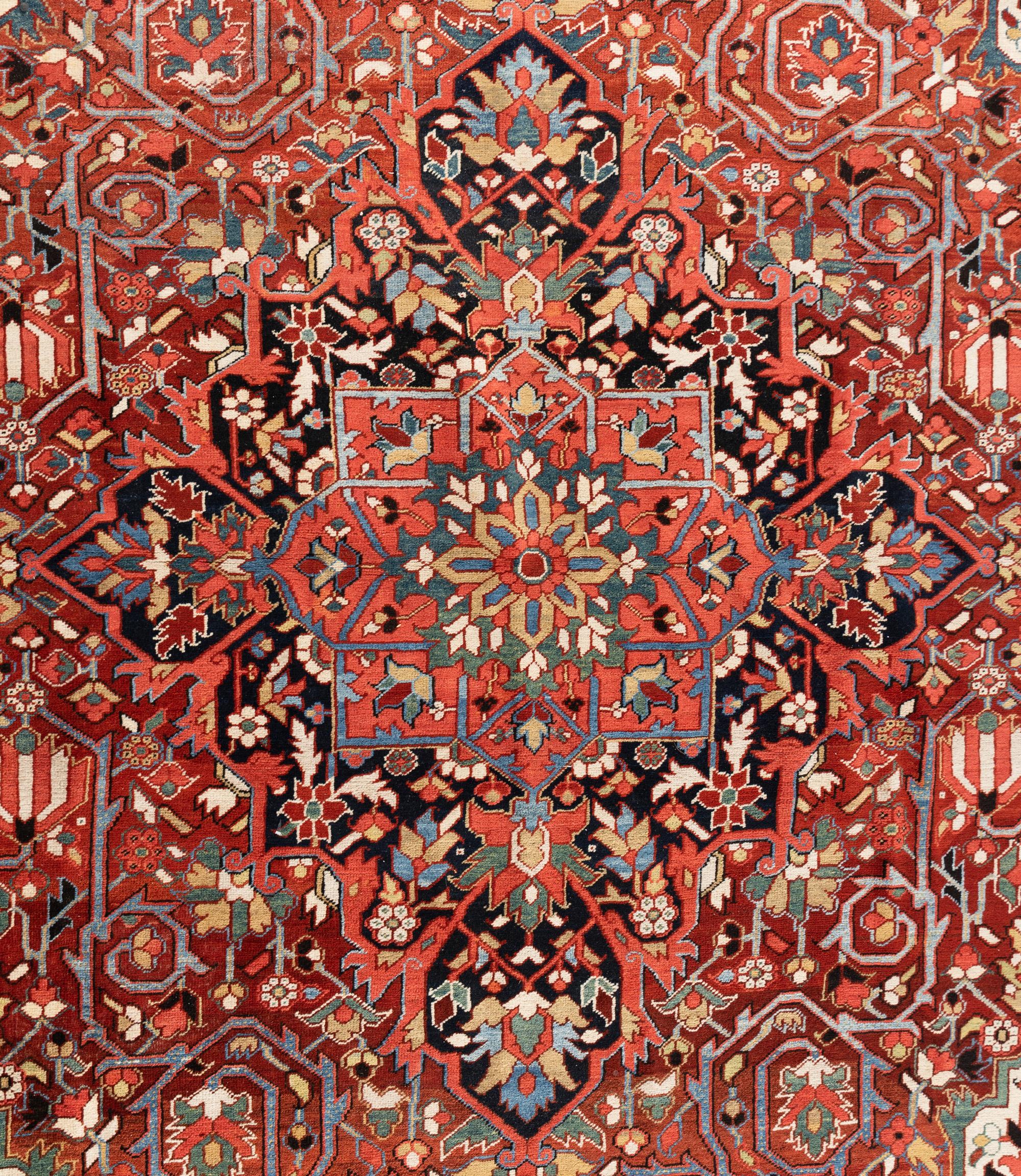 A Heriz Wool Rug