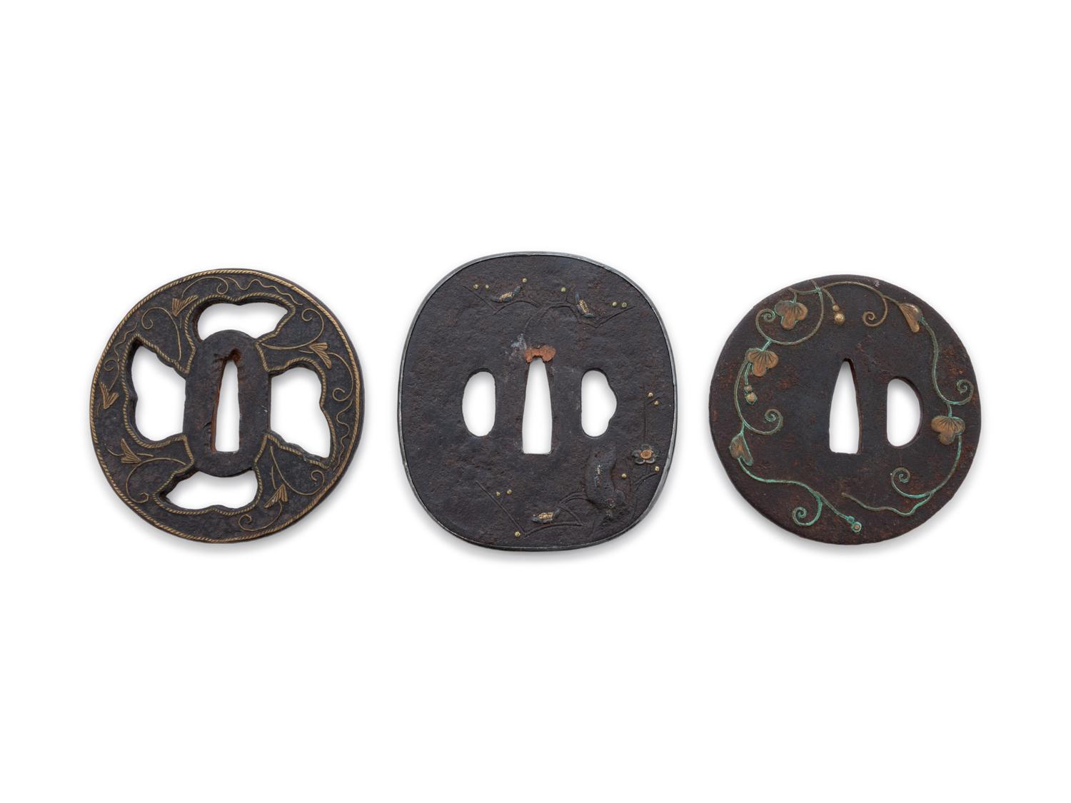 Ten Inlaid Tsuba