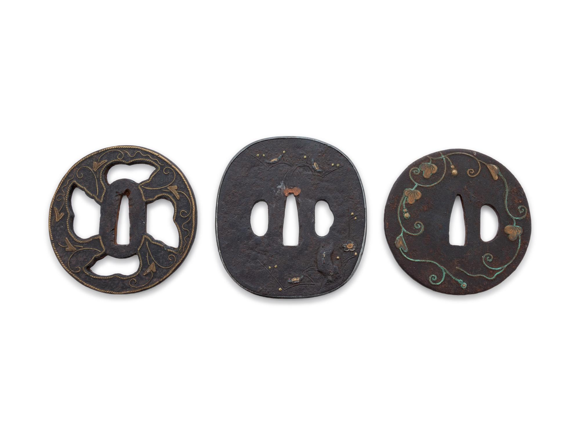Ten Inlaid Tsuba