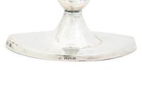 Four English Silver Weighted Candlesticks