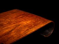 A Rosewood Scroll-Form Stand