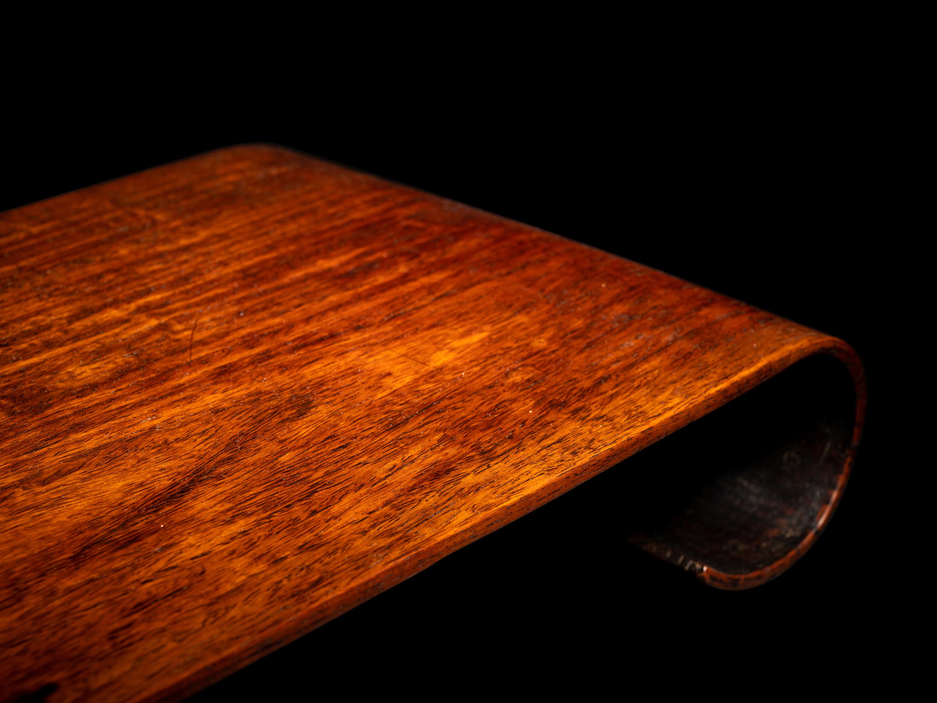 A Rosewood Scroll-Form Stand