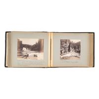 [EARLY PHOTOGRAPHY]. Photo album documenting trip to Upstate New York and Eastern Islands. N.p., June-August 1888.