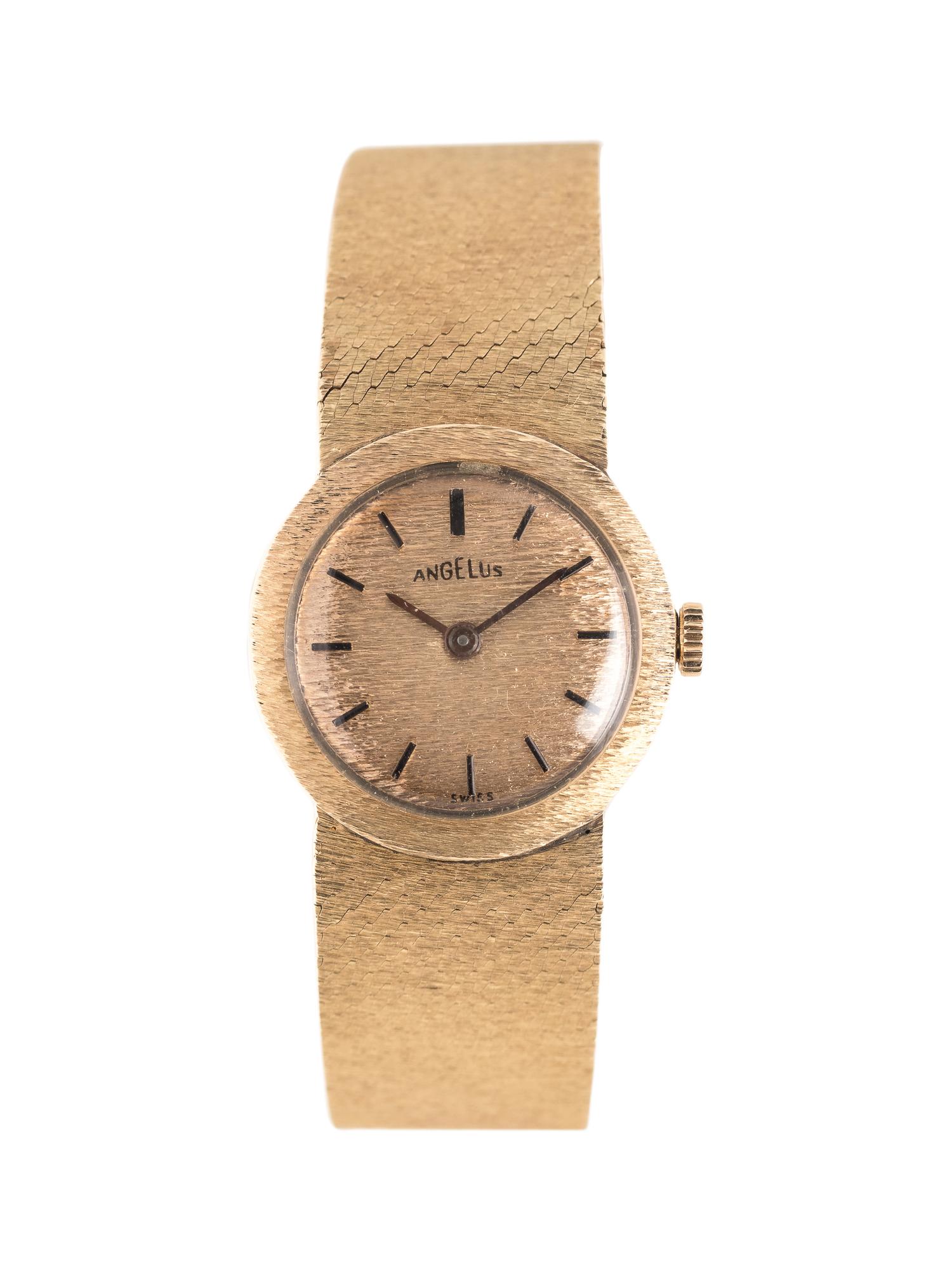 ANGELUS, 14K YELLOW GOLD WRISTWATCH