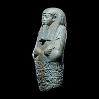 An Egyptian Faience Ushabti for Wah-Ib-Re-Sa-Neith