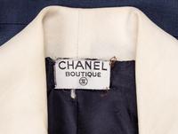 Chanel, Navy Linen Dress Suit