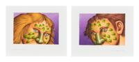 Robert Lostutter, (American, b. 1939), Untitled (Head of Man and Women) and Untitled (Head of Man and Women), 1996