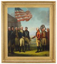 Albion Harris Bicknell (1837-1915) washington accepting cornwallis's surrender at yorktown