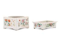 Two Chinese Famille Rose Porcelain Vessels