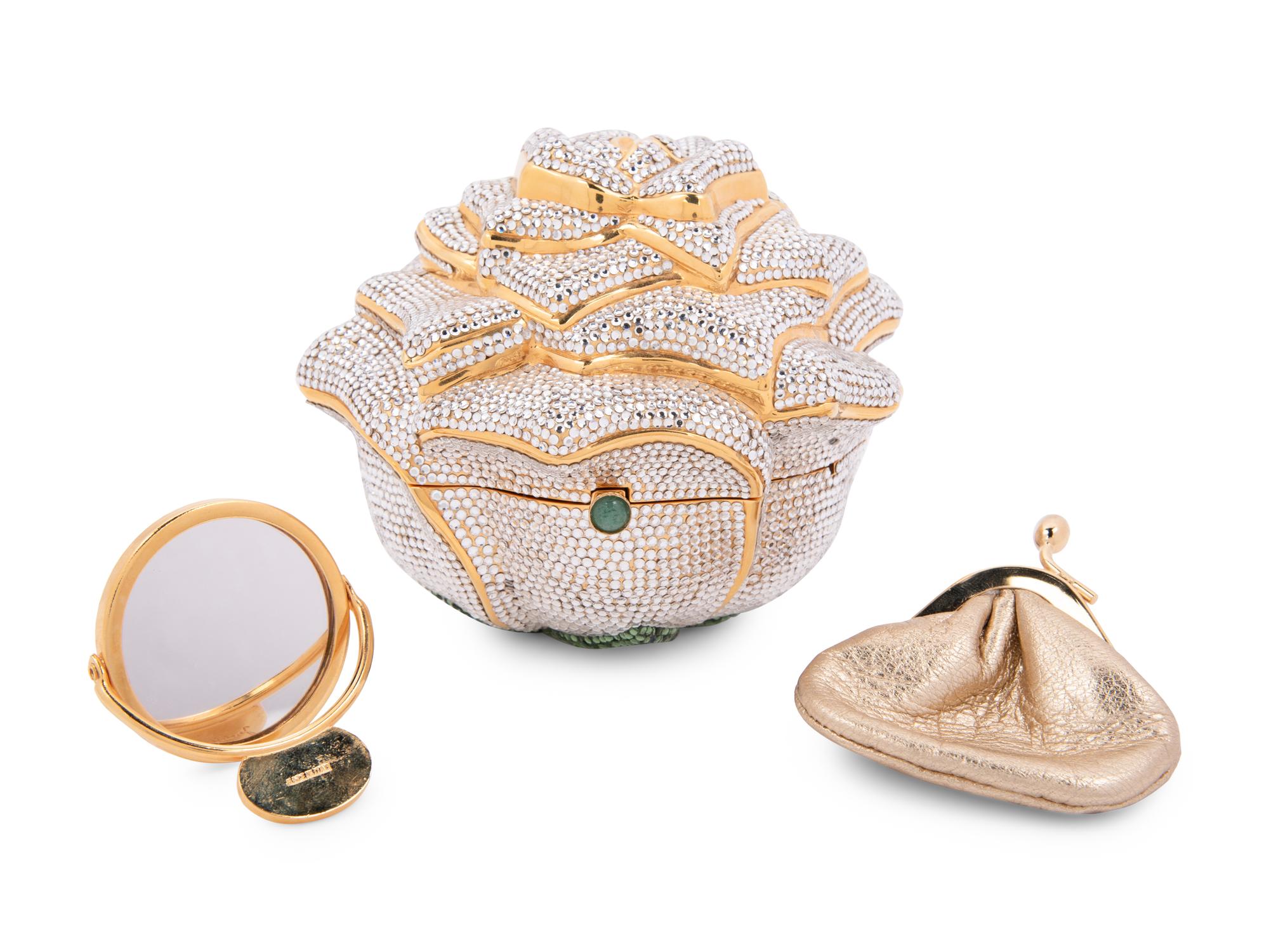 Judith Leiber Rose Minaudière