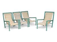 A Set of Four Robert Mallet-Stevens Deck Chairs