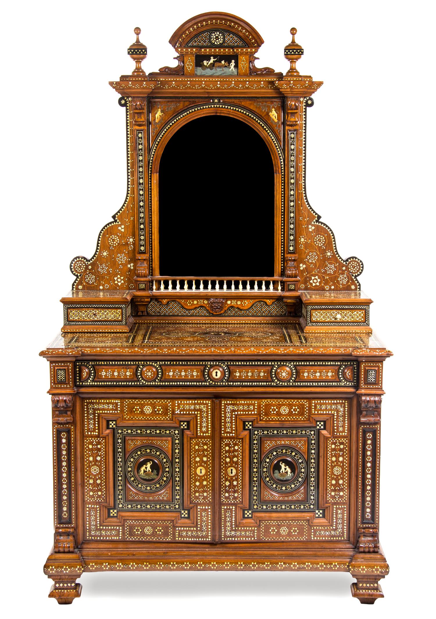 A North Italian Marquetry Chest of Drawers, LATE 19TH CENTURY, Height 80 x width 47 x depth 22 7/8 inches. — LATE 19TH CENTURY,