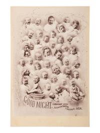 [EARLY PHOTOGRAPHY]. 4 promotional cabinet cards featuring portraits of children.