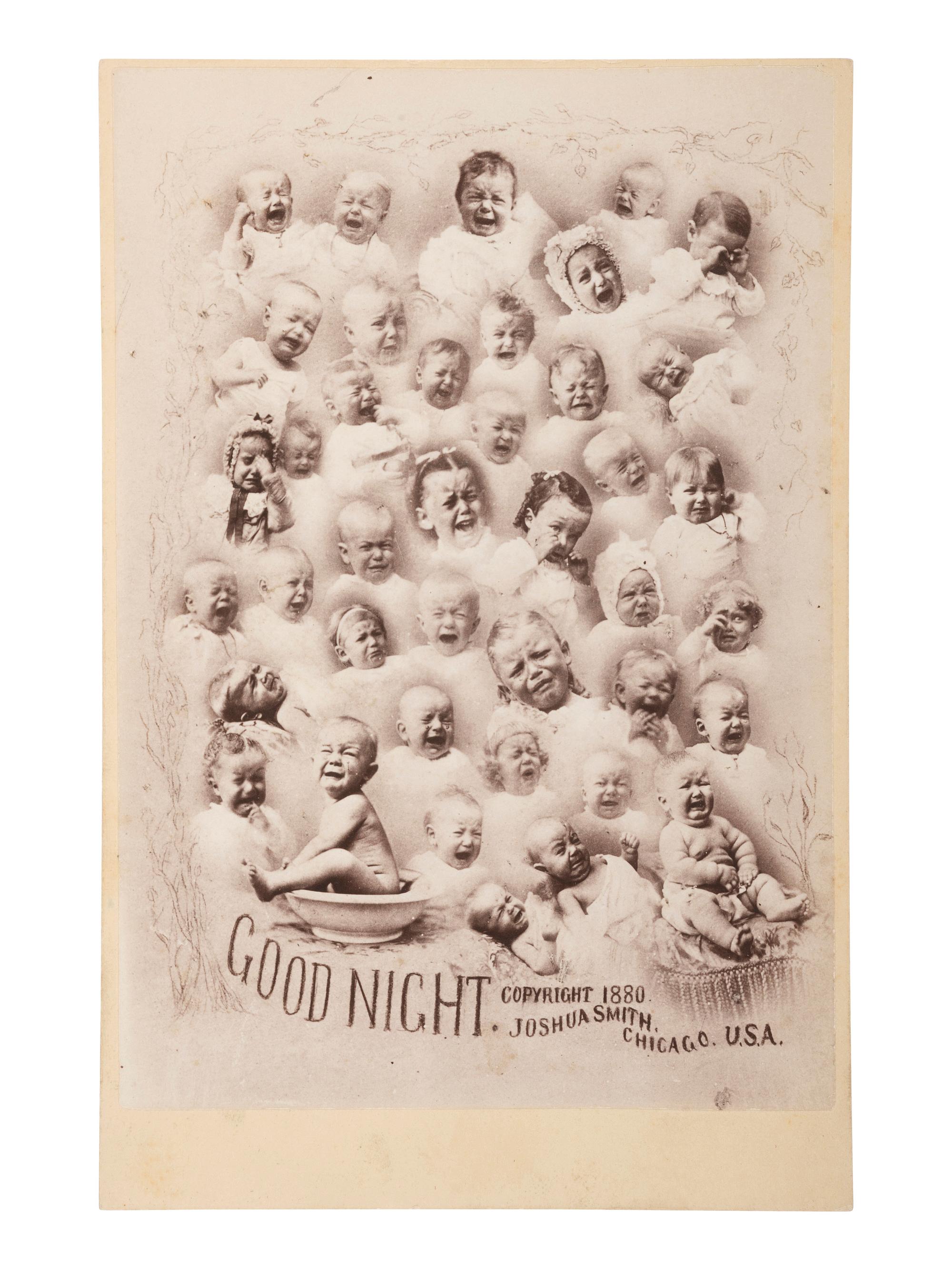 [EARLY PHOTOGRAPHY]. 4 promotional cabinet cards featuring portraits of children.