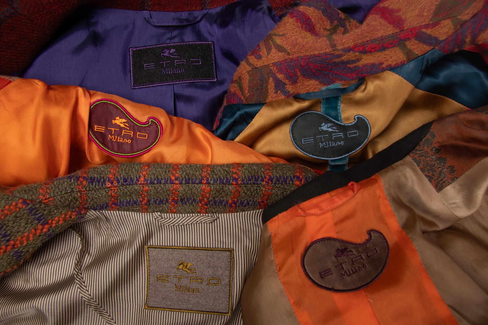 A Group of Five Etro Jackets