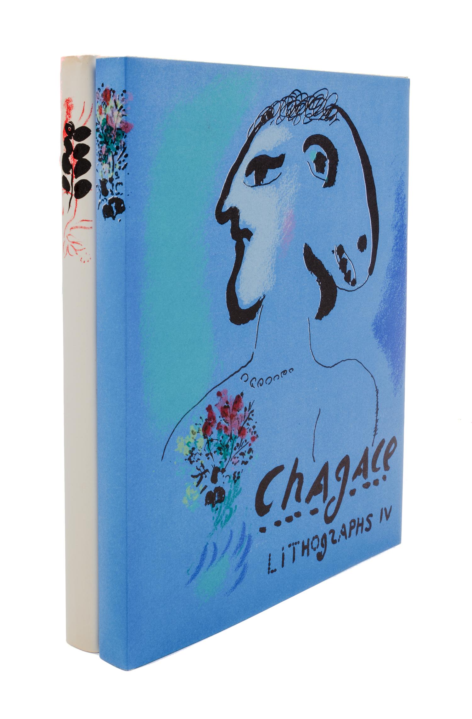 CHAGALL, MARC. The Lithographs of Chagall Volumes III and IV. Cover and frontispiece of both volumes are original lithographs.