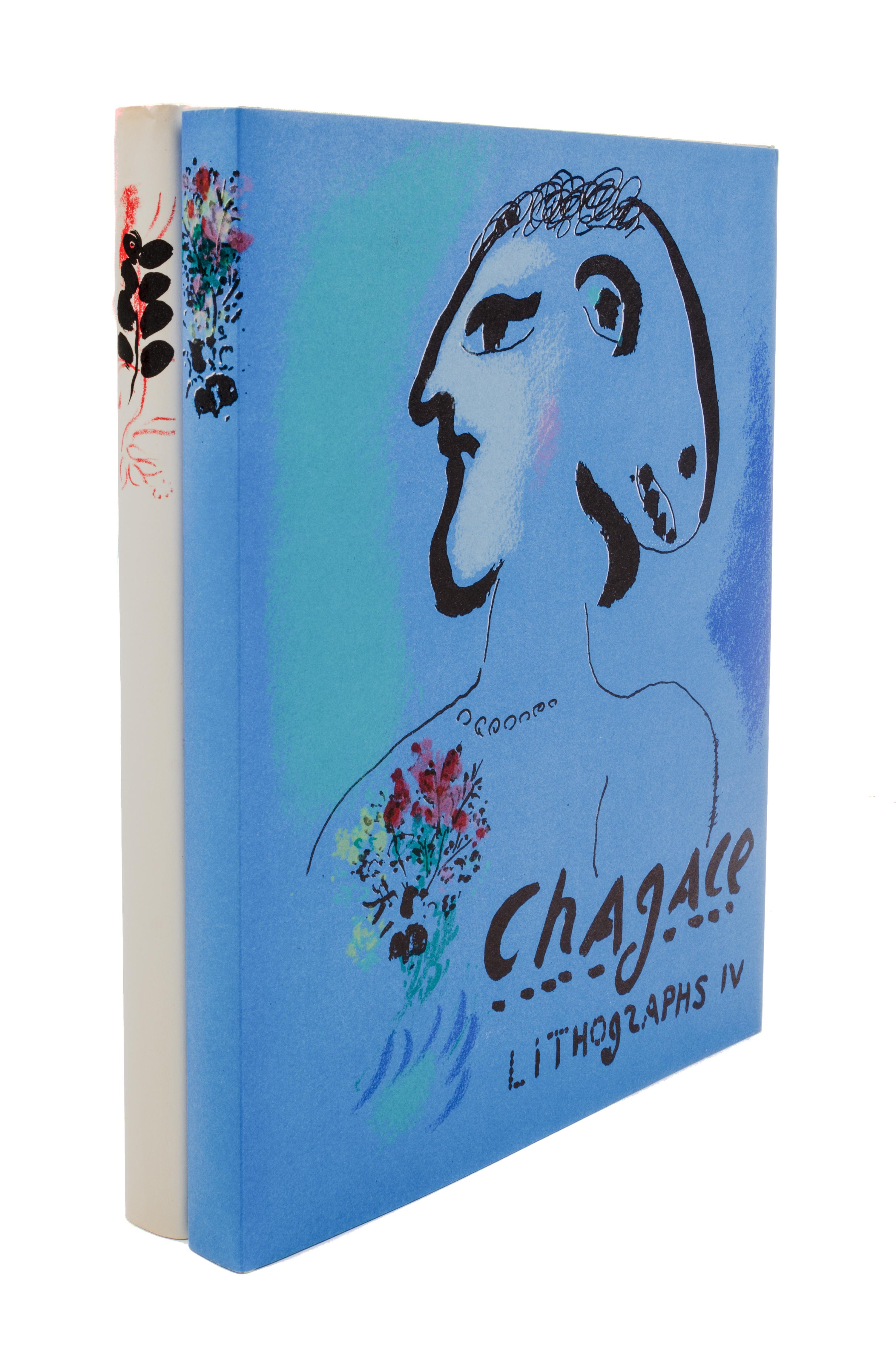 CHAGALL, MARC. The Lithographs of Chagall Volumes III and IV. Cover and frontispiece of both volumes are original lithographs.