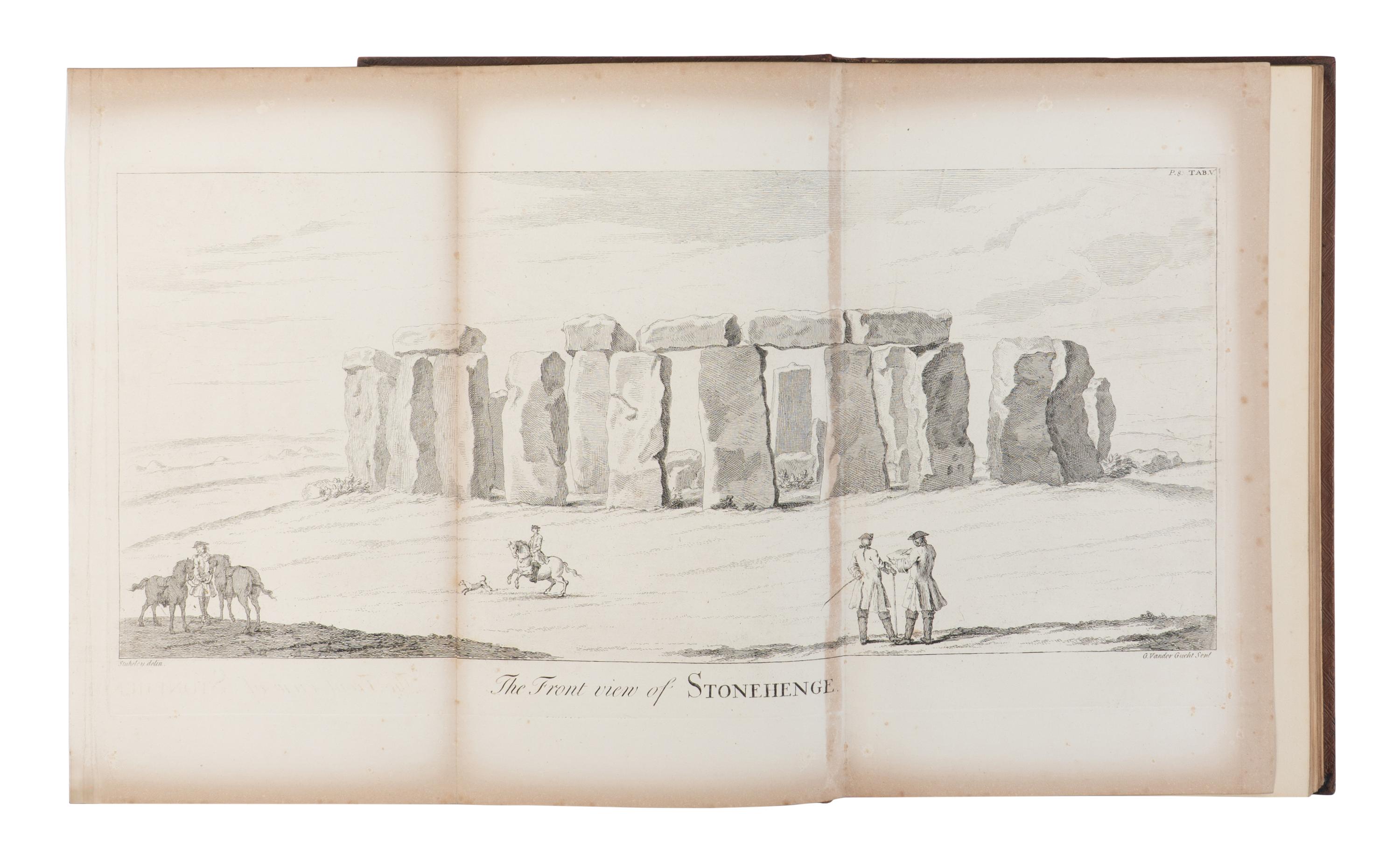 STUKELEY, William (1687-1765). Stonehenge: A Temple Restor'd to the British Druids . London: Printed for W. Innys and R. Manby, 1740.