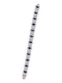 SAPPHIRE AND DIAMOND BRACELET