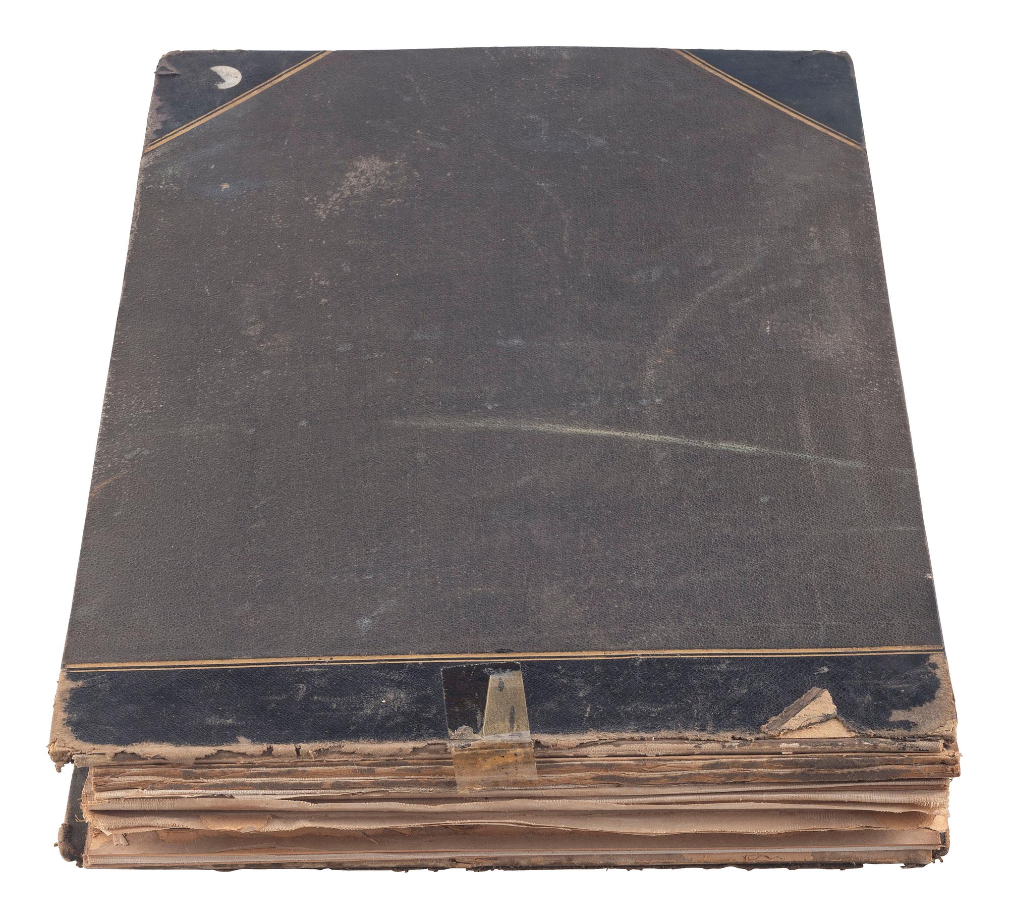 [EARLY PHOTOGRAPHY]. Album containing photographs of Egypt, Italy, and Brussels, incl. images by Félix BONFILS and Hippolyte ARNOUX.
