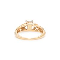 HEART DIAMOND FILIGREE RING