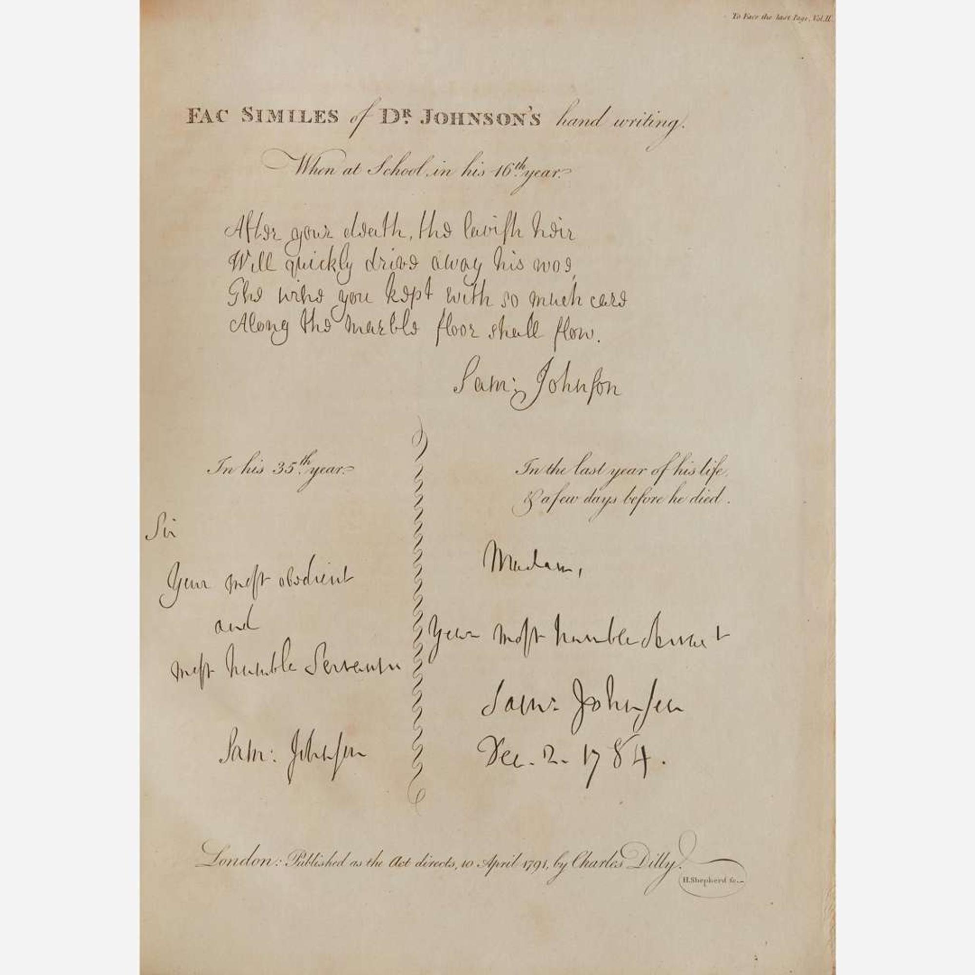 [Literature] Boswell, James The Life of Samuel Johnson...