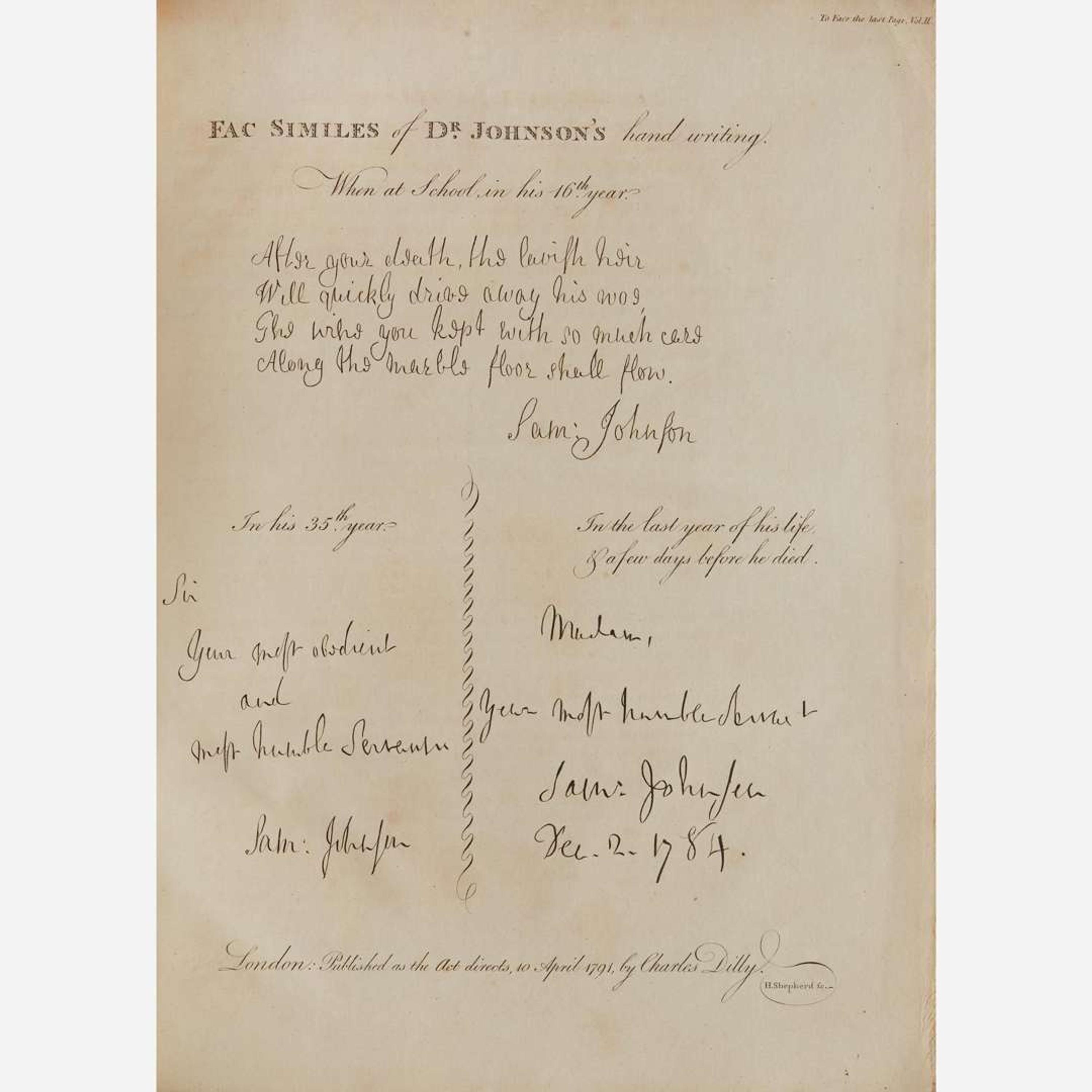 [Literature] Boswell, James The Life of Samuel Johnson...